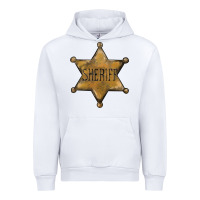 White sheriff star Urban Hoodie - BarkalooDesign