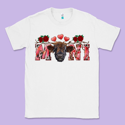 Valentines Day Mini Black Classic Tee Designed By Ranaportraitstore