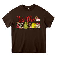 Chocolate Brown tis the season softball little debbie tree cakes Heavy Core Tee - JahusDesignShop