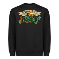 Black wee bit irish st patricks day Heavyweight Sweatshirt - FaDigitalArtStudio