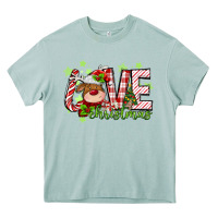 Arona love christmas deer Heavy Core Tee - MaliasSmallBusiness