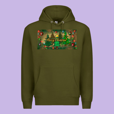 Merry Christmas License Plate Premium Hoodie Designed By Bundleandbundleshop