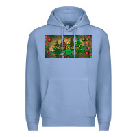 Colony Blue merry christmas license plate Premium Hoodie - BundleAndBundleShop