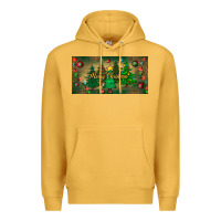 Mustard merry christmas license plate Premium Hoodie - BundleAndBundleShop