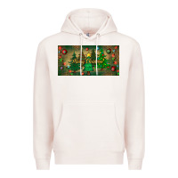 Pale Pink merry christmas license plate Premium Hoodie - BundleAndBundleShop