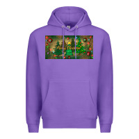 Purple merry christmas license plate Premium Hoodie - BundleAndBundleShop