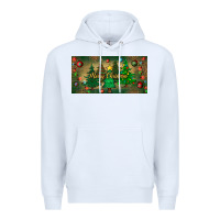 White merry christmas license plate Premium Hoodie - BundleAndBundleShop