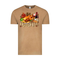 Vintage Camel Thankful with Turkey Vintage Tee - texasbilliewilder