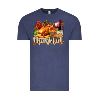Vintage Denim Thankful with Turkey Vintage Tee - texasbilliewilder
