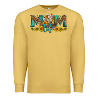Antique Gold Western Charolais Cow Mom Life Premium Sweatshirt - LillyAllenDesigns