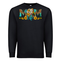 Black Western Charolais Cow Mom Life Premium Sweatshirt - LillyAllenDesigns