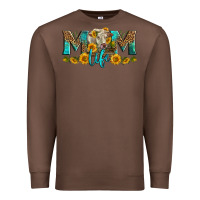 Chestnut Western Charolais Cow Mom Life Premium Sweatshirt - LillyAllenDesigns