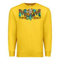 Lemon Western Charolais Cow Mom Life Premium Sweatshirt - LillyAllenDesigns