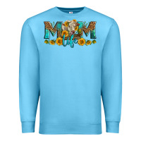 Ocean Blue Western Charolais Cow Mom Life Premium Sweatshirt - LillyAllenDesigns