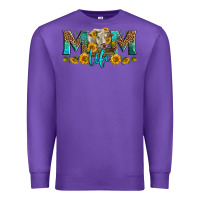 Purple Western Charolais Cow Mom Life Premium Sweatshirt - LillyAllenDesigns