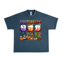 Midnight Navy hallothanksmas Urban Heavy Tee - texasbilliewilder