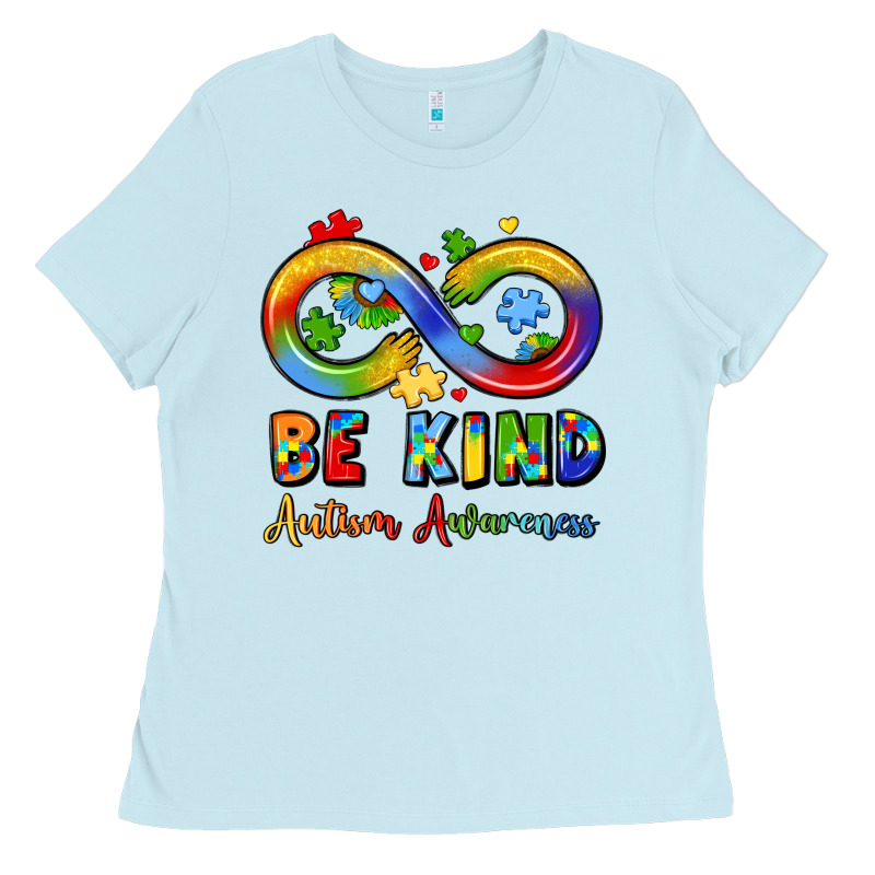 Be Kind Autism Awareness Infinity Symbol Ladies Tee by LillyAllenDesigns | Teevron