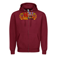 Burgundy give thanks to the lord for he is good Zipper Hoodie - CowhideDigitalArt