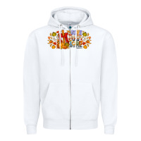 White give thanks to the lord for he is good Zipper Hoodie - CowhideDigitalArt