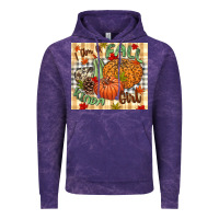 Cloud Purple I am a Fall kinda girl pumpkin Fall Vintage Hoodie - NancyCooperArtShop