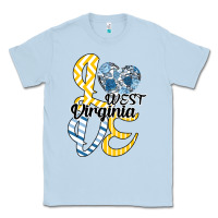 Dusty Blue Love West Virginia Classic Tee - Bettercallsaul