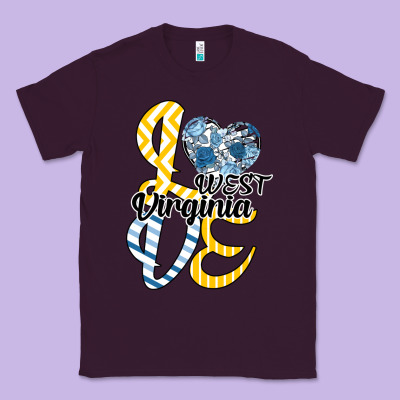 Love West Virginia Classic Tee Designed By Bettercallsaul
