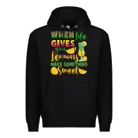 Black when life gives you lemons make something Premium Hoodie - RanaPortraitStore