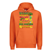 Carrot when life gives you lemons make something Premium Hoodie - RanaPortraitStore