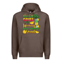 Coffee when life gives you lemons make something Premium Hoodie - RanaPortraitStore
