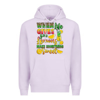 Lilac when life gives you lemons make something Premium Hoodie - RanaPortraitStore