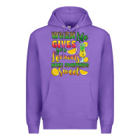 Purple when life gives you lemons make something Premium Hoodie - RanaPortraitStore