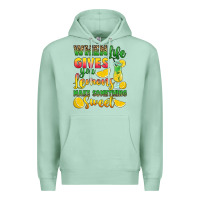 Seafoam when life gives you lemons make something Premium Hoodie - RanaPortraitStore
