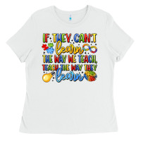 White if they can't learn the way we teach teach the  wa Ladies Tee - LillyAllenDesigns