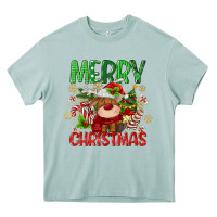 Arona merry christmas deer Heavy Core Tee - MaliasSmallBusiness