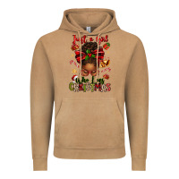 Vintage Camel just a girl who loves christmas afro messy bun Vintage Hoodie - texasbilliewilder