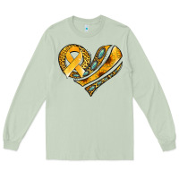 Matcha childhood cancer awareness heart Long Sleeve Tee - Jasminsmagicworld