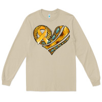 Mushroom childhood cancer awareness heart Long Sleeve Tee - Jasminsmagicworld