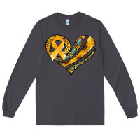 Smoke childhood cancer awareness heart Long Sleeve Tee - Jasminsmagicworld