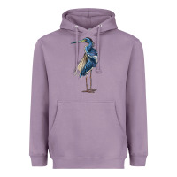 Lavender Louisiana Heron Heavyweight Hoodie - LillyAllenDesigns