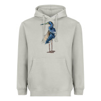 Moon Dust Louisiana Heron Heavyweight Hoodie - LillyAllenDesigns