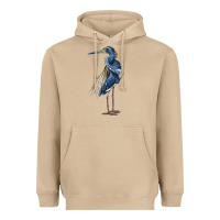 Mushroom Louisiana Heron Heavyweight Hoodie - LillyAllenDesigns