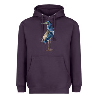 Plum Louisiana Heron Heavyweight Hoodie - LillyAllenDesigns