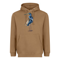 Toasted Coconut Louisiana Heron Heavyweight Hoodie - LillyAllenDesigns