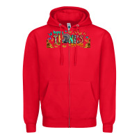Red Happy thanksgiving Zipper Hoodie - CowhideDigitalArt
