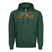 Sports Green Happy thanksgiving Zipper Hoodie - CowhideDigitalArt
