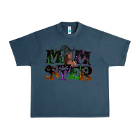 Midnight Navy Momster with witch Urban Heavy Tee - NancyCooperArtShop