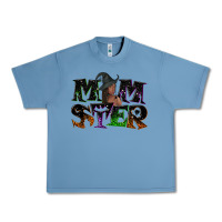 Pebble Blue Momster with witch Urban Heavy Tee - NancyCooperArtShop