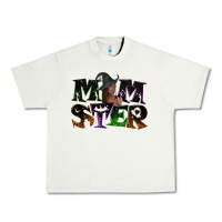Pistachio Momster with witch Urban Heavy Tee - NancyCooperArtShop