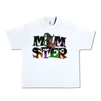 White Momster with witch Urban Heavy Tee - NancyCooperArtShop