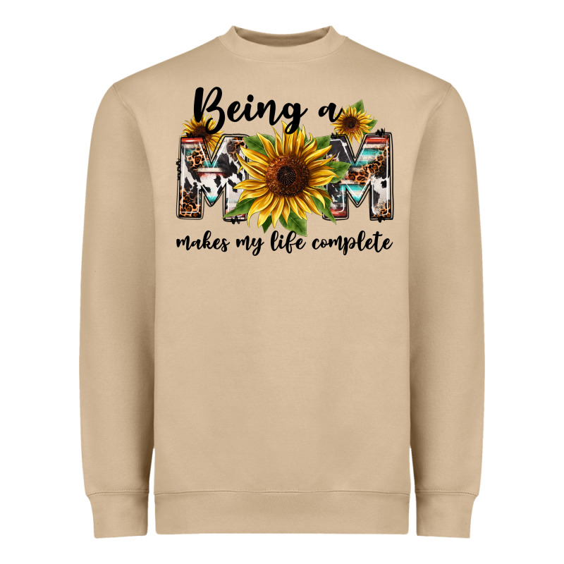 Being A Mom Makes My Life Complete Mother's Day Heavyweight Sweatshirt by FaDigitalArtStudio | Teevron